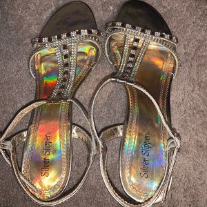 Never worn Gold Heels